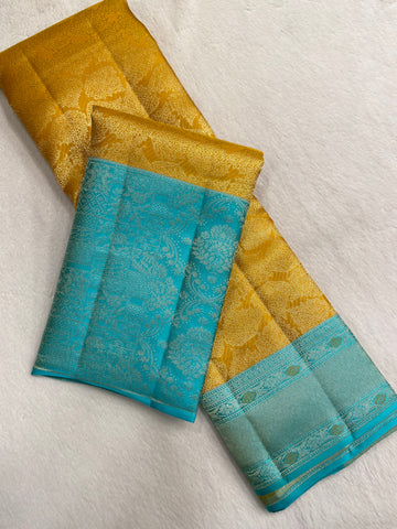 Pure Zari Handloom Kanjeevaram Silk Mark Certified Saree