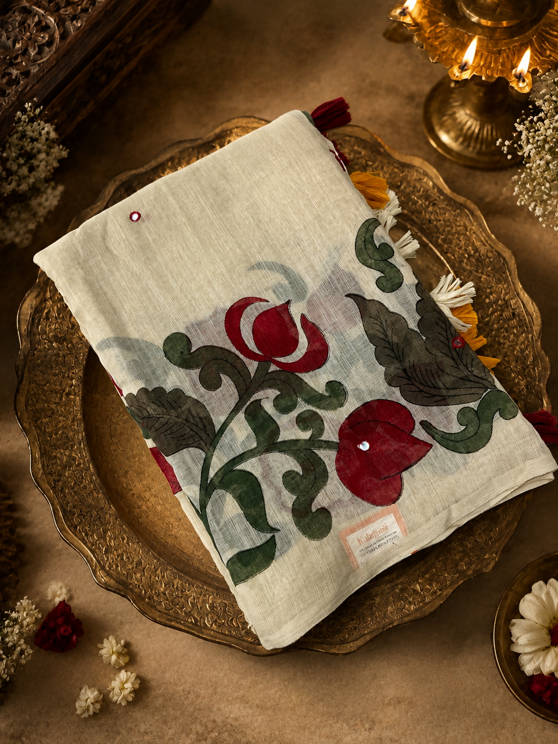 Premium Printed Linen Saree