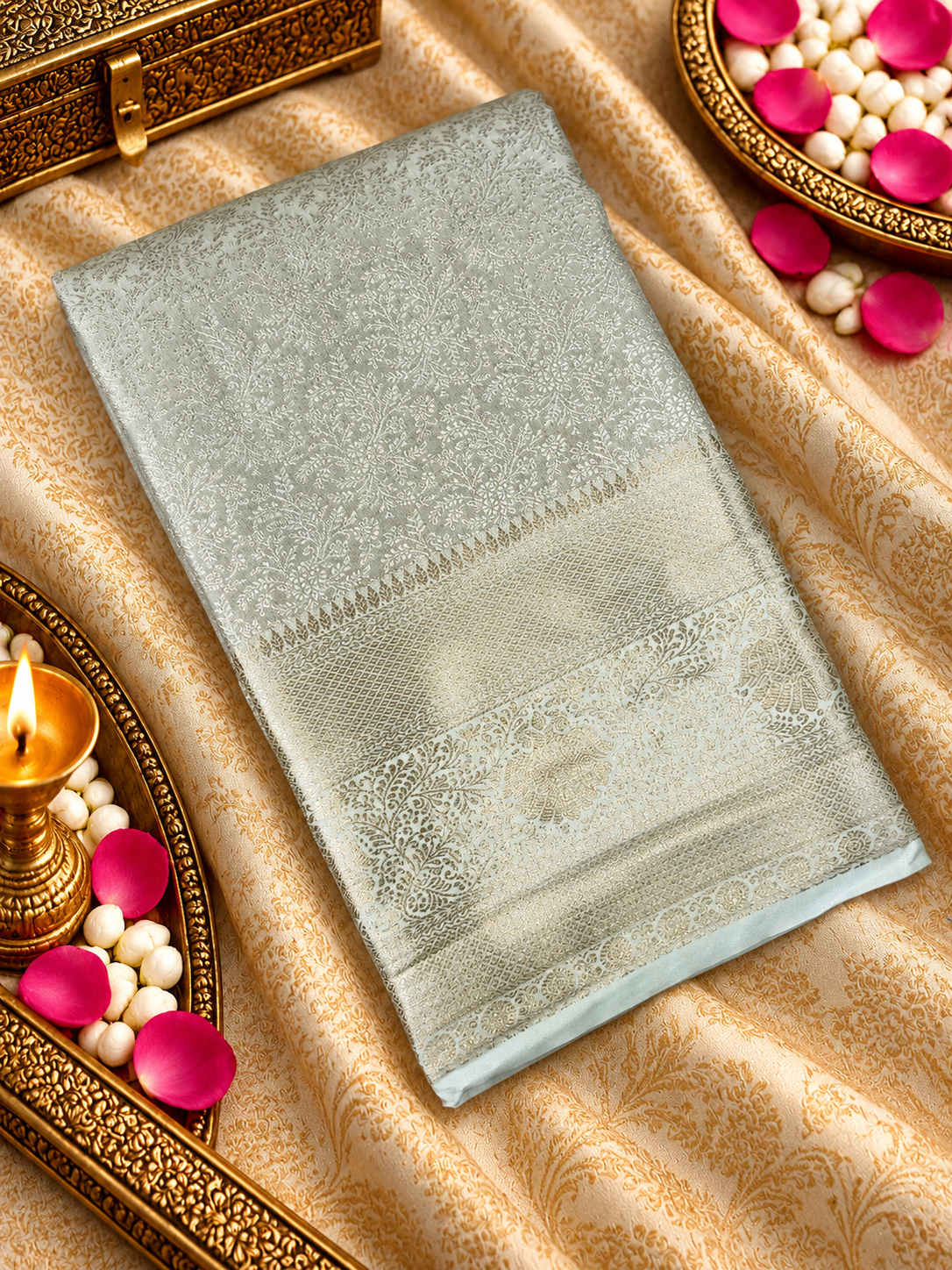 Premium Bridal Semi Kanchipuram Silk Saree - 901999