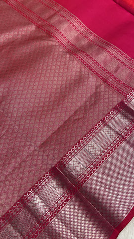 Pure Zari handloom Kanjeevaram silk mark certified saree