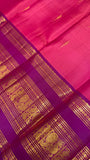 Pure 1G gold zari handloom Kanjeevaram Silk Saree- Silk mark certified- PS2384