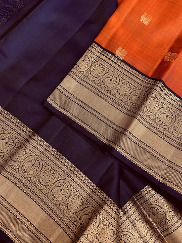 Pure handloom Kanjeevaram silk mark certified saree