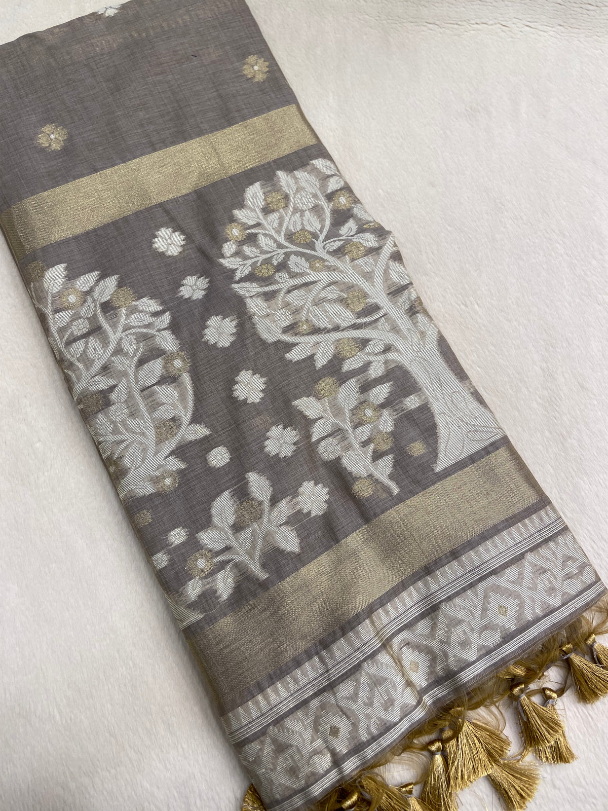 Spun soft cotton saree