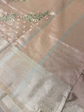 Premium Tissue Organza Saree With Embroidery - 902346