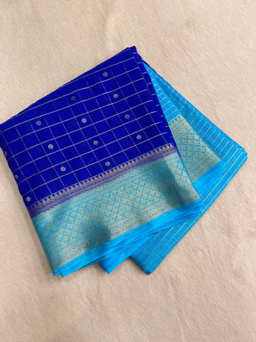 Pure Mix Crepe Mysore Silke Saree ✨