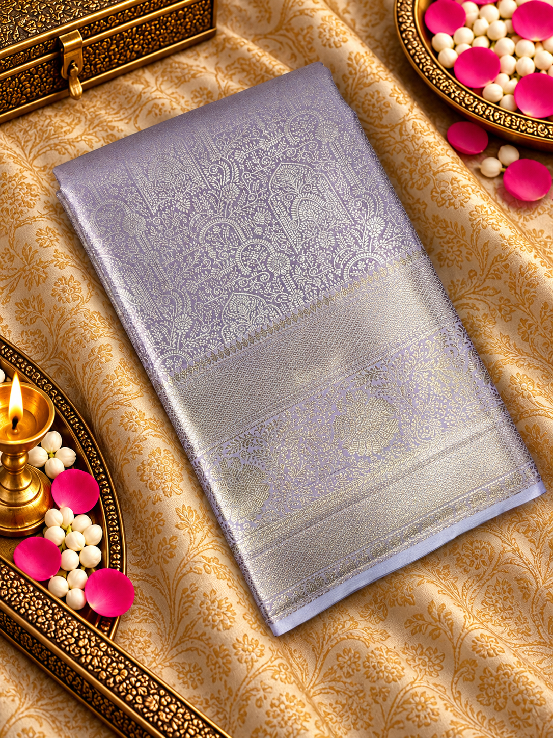 Premium Bridal Semi Kanchipuram Silk Saree - 901999