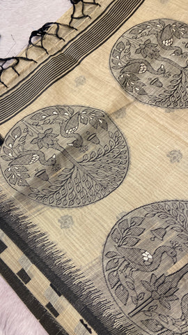 Premium Semi Chanderi Saree(light)
