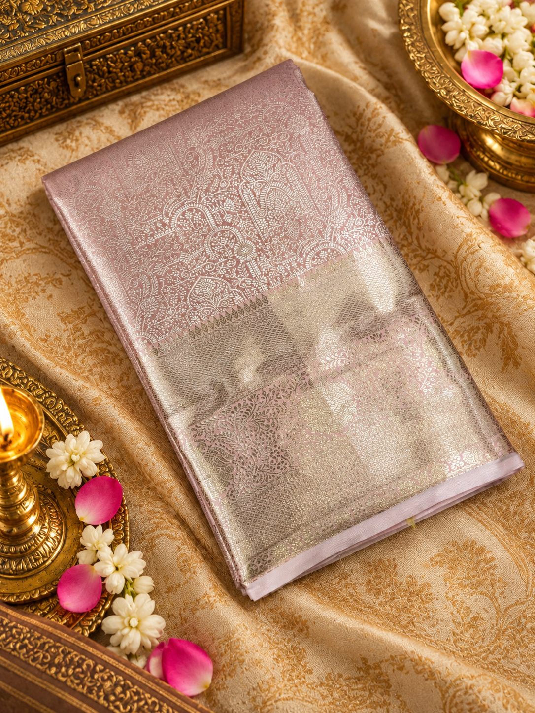 Premium Bridal Semi Kanchipuram Silk Saree - 901998