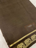 Premium semi mysore crepe silk saree