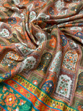 Banarasi Kalamkari Saree With Mirror Work