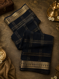 Pure Mix Mysore Crepe Silk Saree- Black
