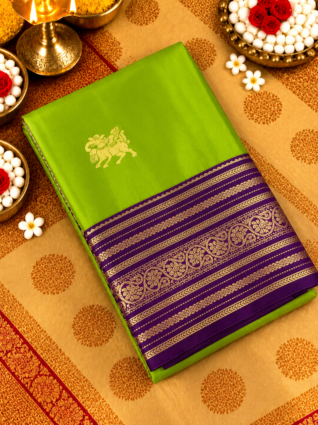 Premium Mini Kanchi Silk Saree - 902819