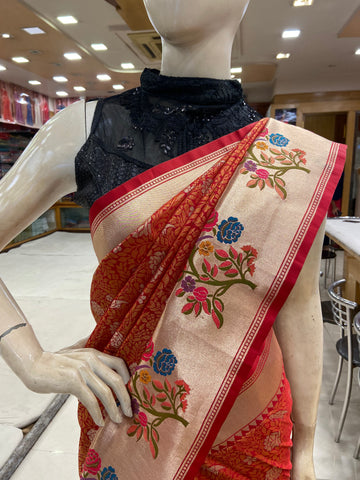 Premium Semi Banarasi Kathan Silk Saree