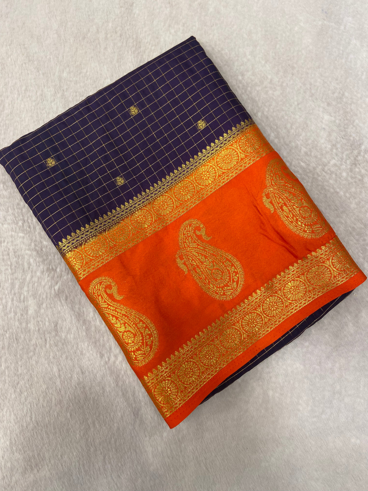 Premium Semi Mysore Crepe Silk Saree