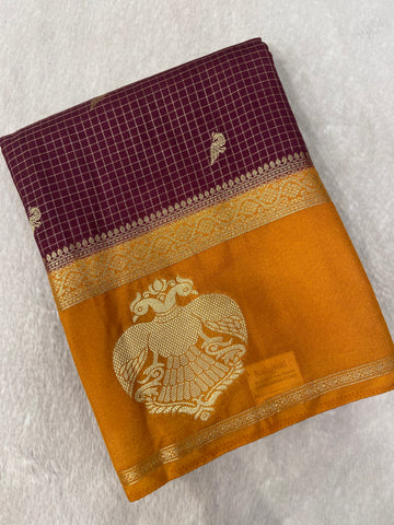 Premium Semi Crepe Mysore Silk Saree