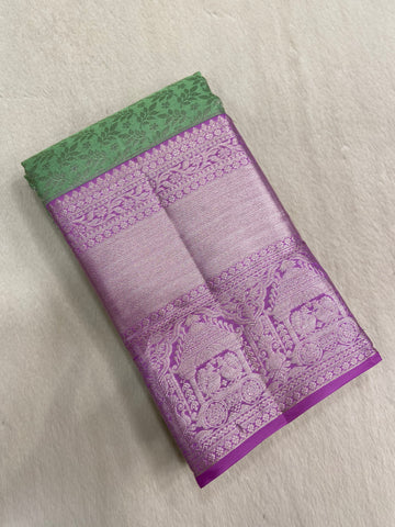 Pure 1G zari handloom Kanjeevaram silk mark certified saree