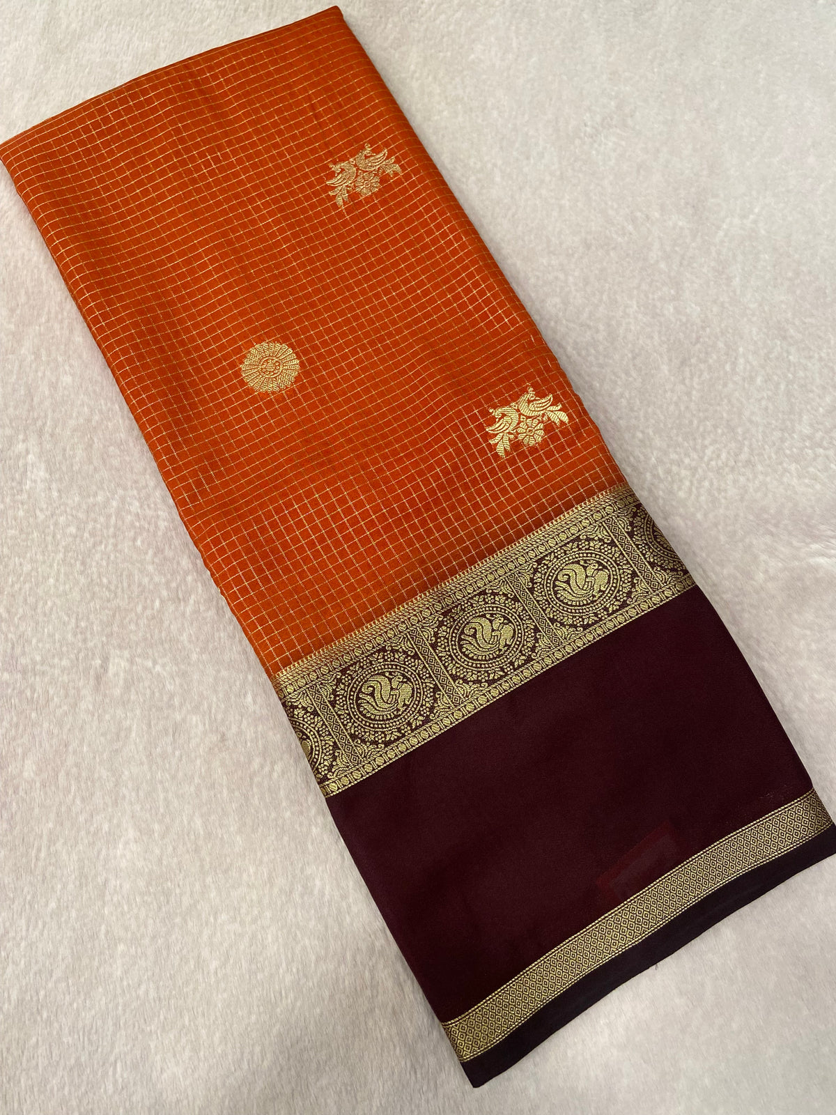Premium Semi Mysore Crepe Silk Saree
