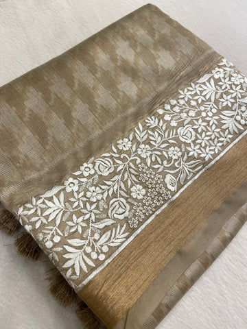 Raw mango silk saree