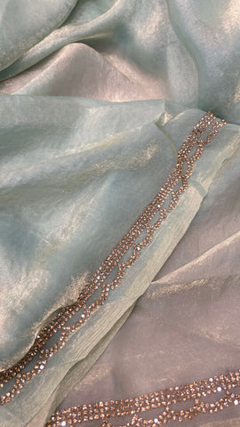 Premium Crush Organza Saree