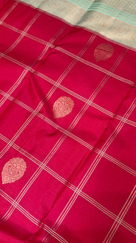 Pure Kanjeevaram silk mark certified saree