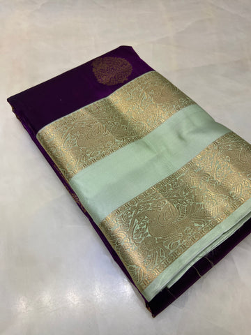 Pure Kanjeevaram silk mark certified saree