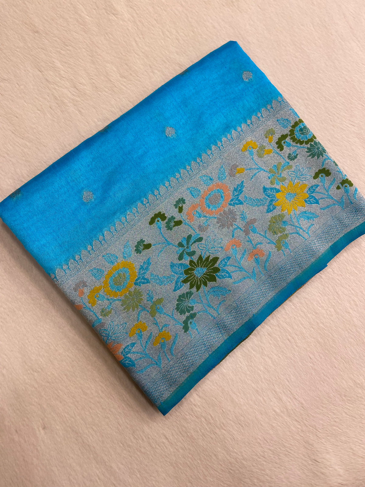 Premium Semi Mashru Silk Saree🩵✨