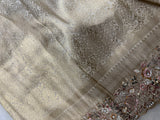 Pure handwork tissue kanjeevaram saree with dupatta