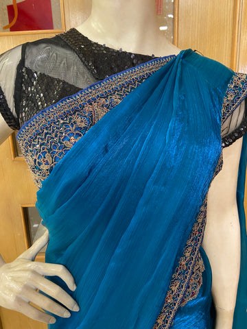 Designer cocktail saree