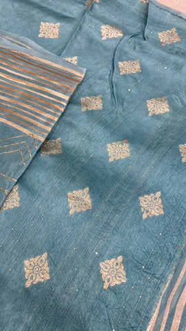 Premium Organza With Embroidery Saree