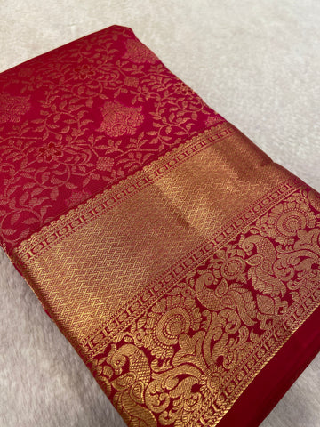 Pure Handloom Kanjeevaram Silk Mark Certified Saree