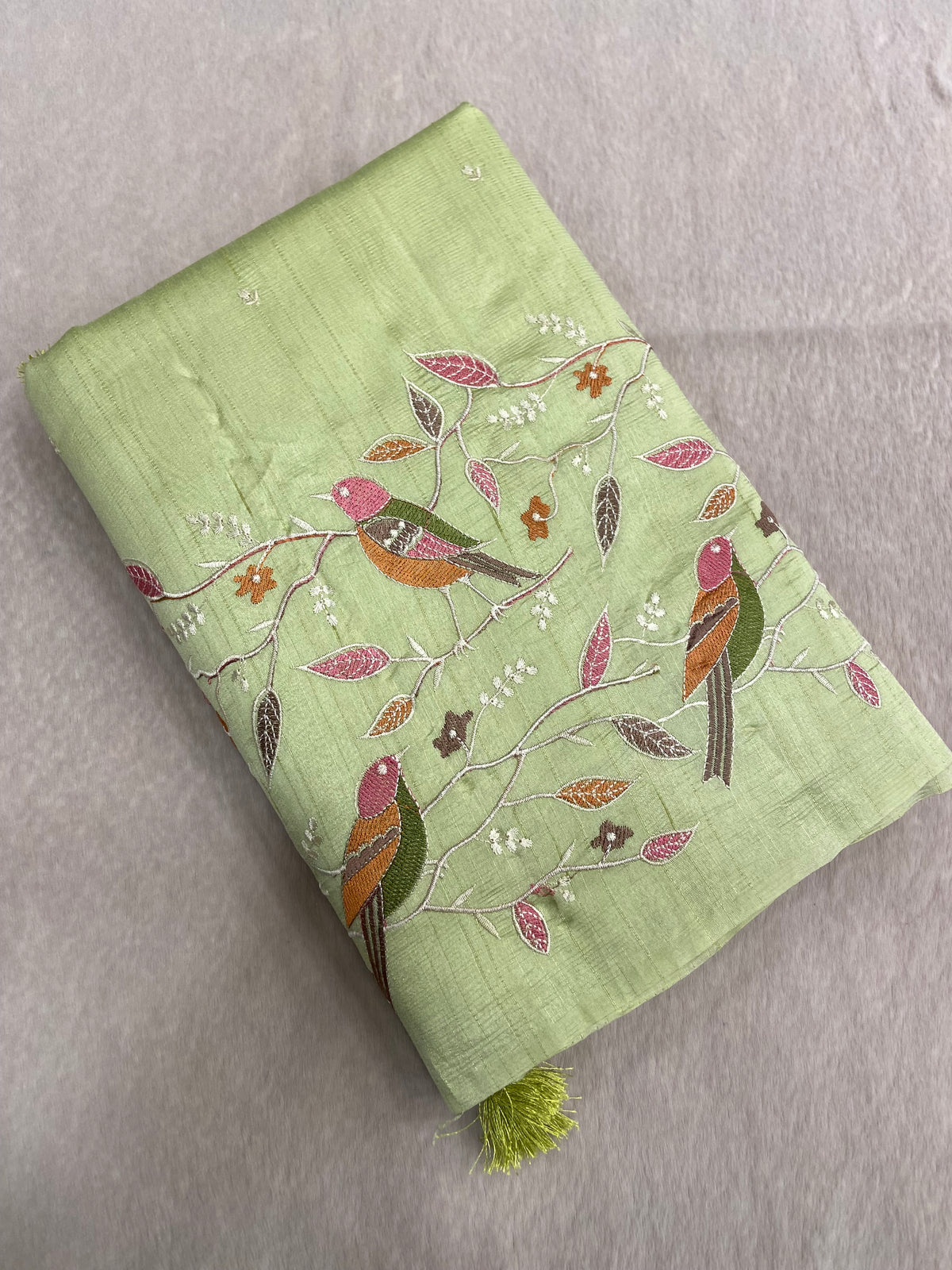 Premium kosa embroidery saree