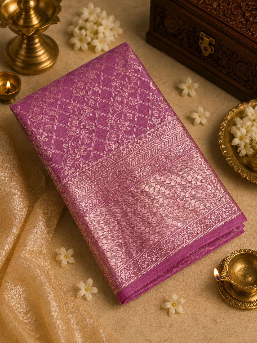 Premium Semi Kanchipuram Silk Saree