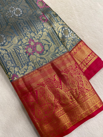 Bridal Tissue Semi Silk Saree