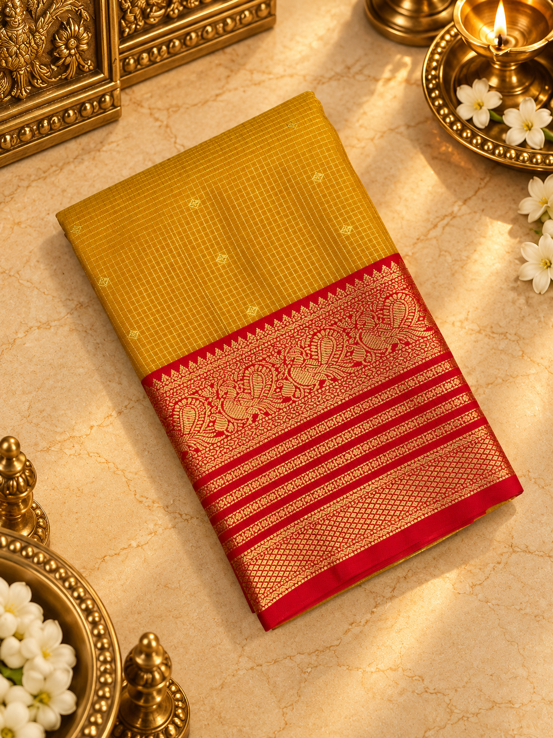 Premium Mini Kanchi Silk Saree- RF1361