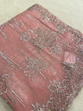 Premium Organza Saree (peach)