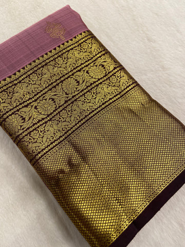 Pure zari handloom Kanjeevaram silk mark certified saree