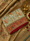 Premium Banarasi Crepe Kalamkari Saree