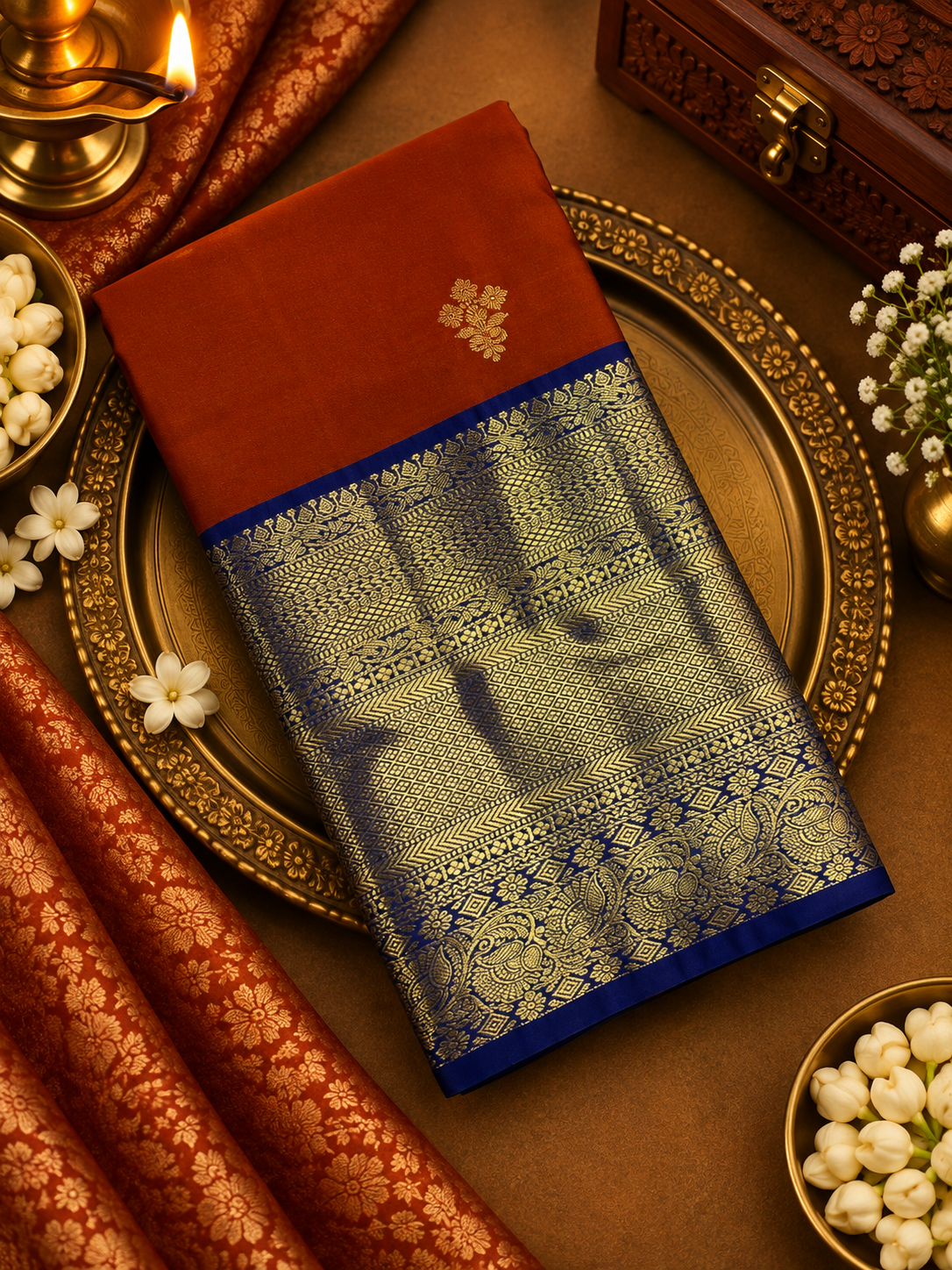 Premium Semi Kanjeevaram Silk Saree - 902182