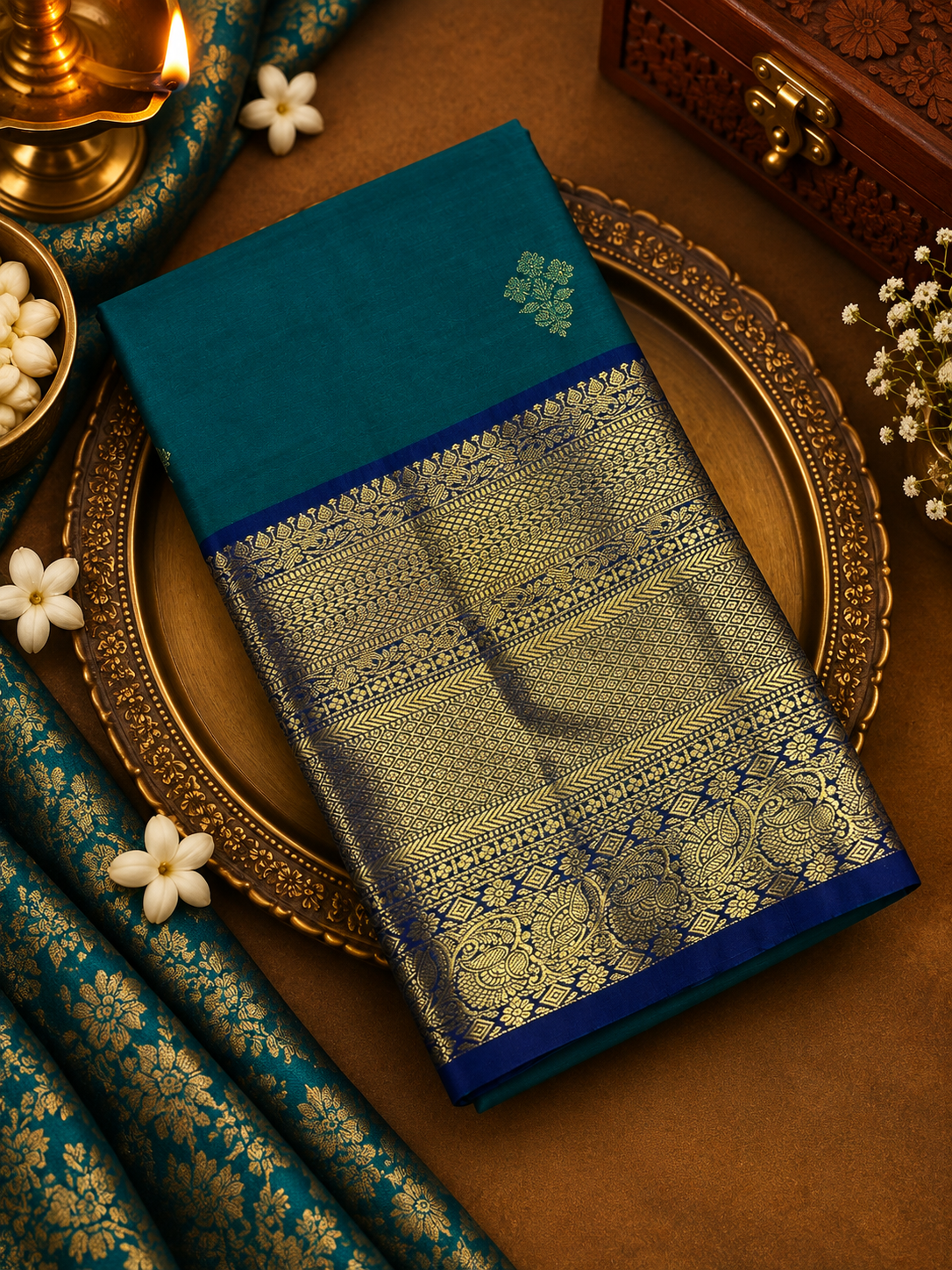 Premium Semi Kanjeevaram Silk Saree - 902182
