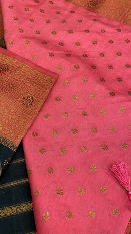 Assam Silk With Stone Work Saree✨