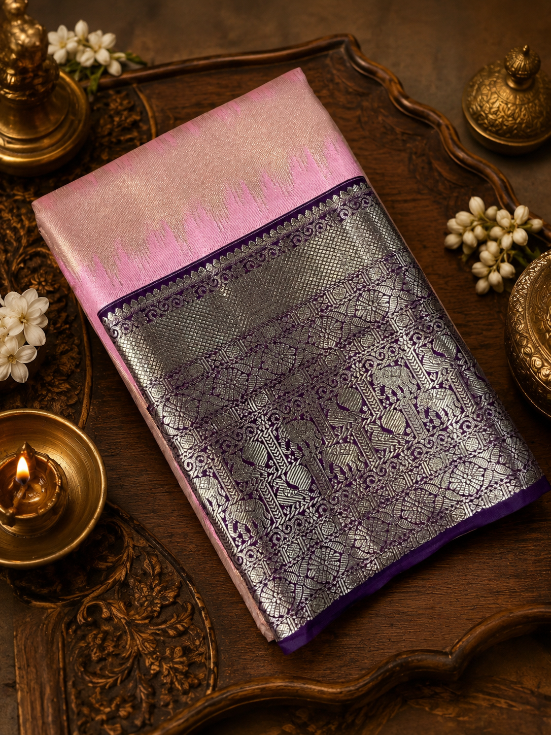 Premium Bridal Semi Kanchipuram Silk Saree