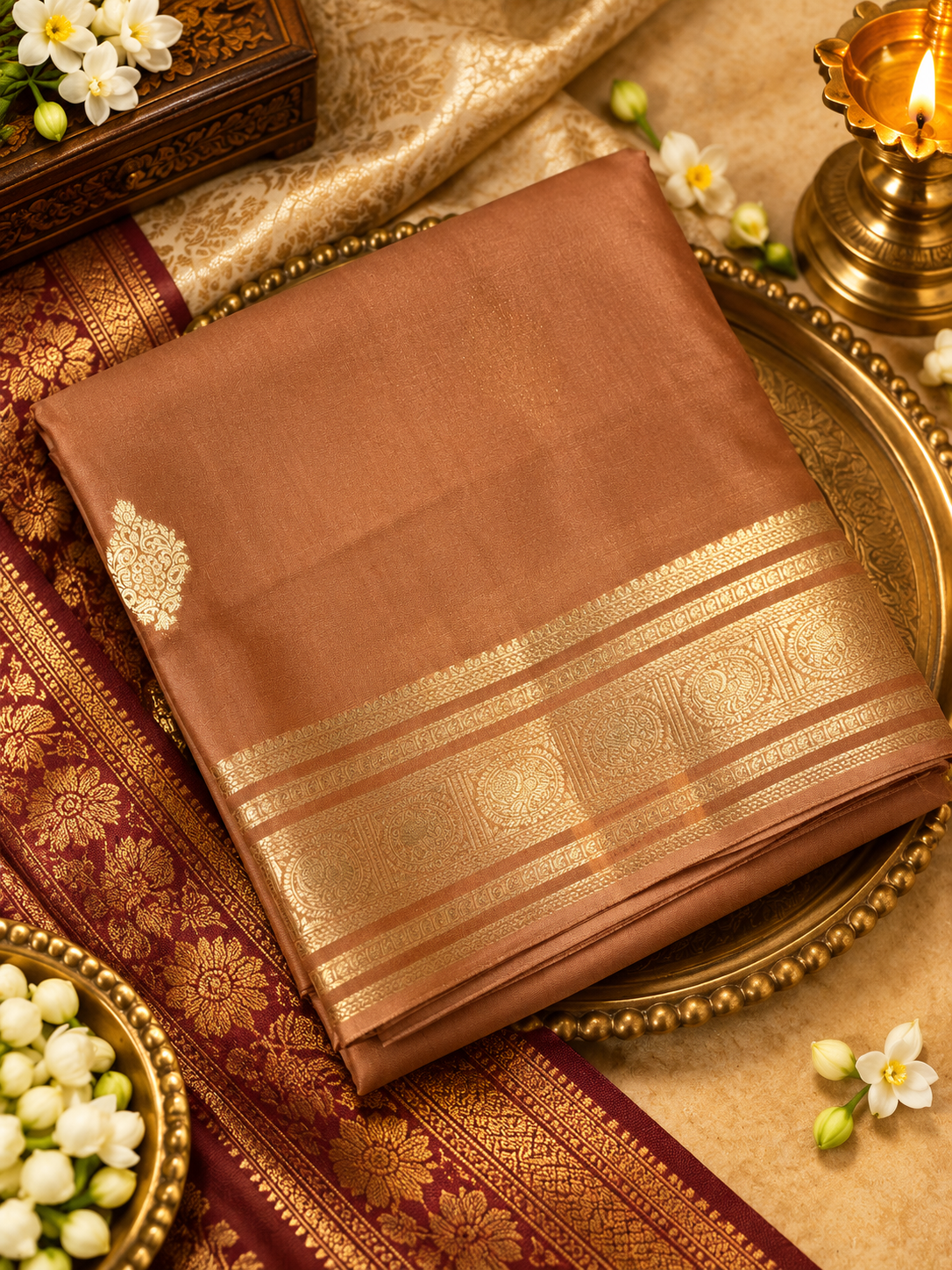 Pure Mix Mysore Crepe Silk Saree - 902622