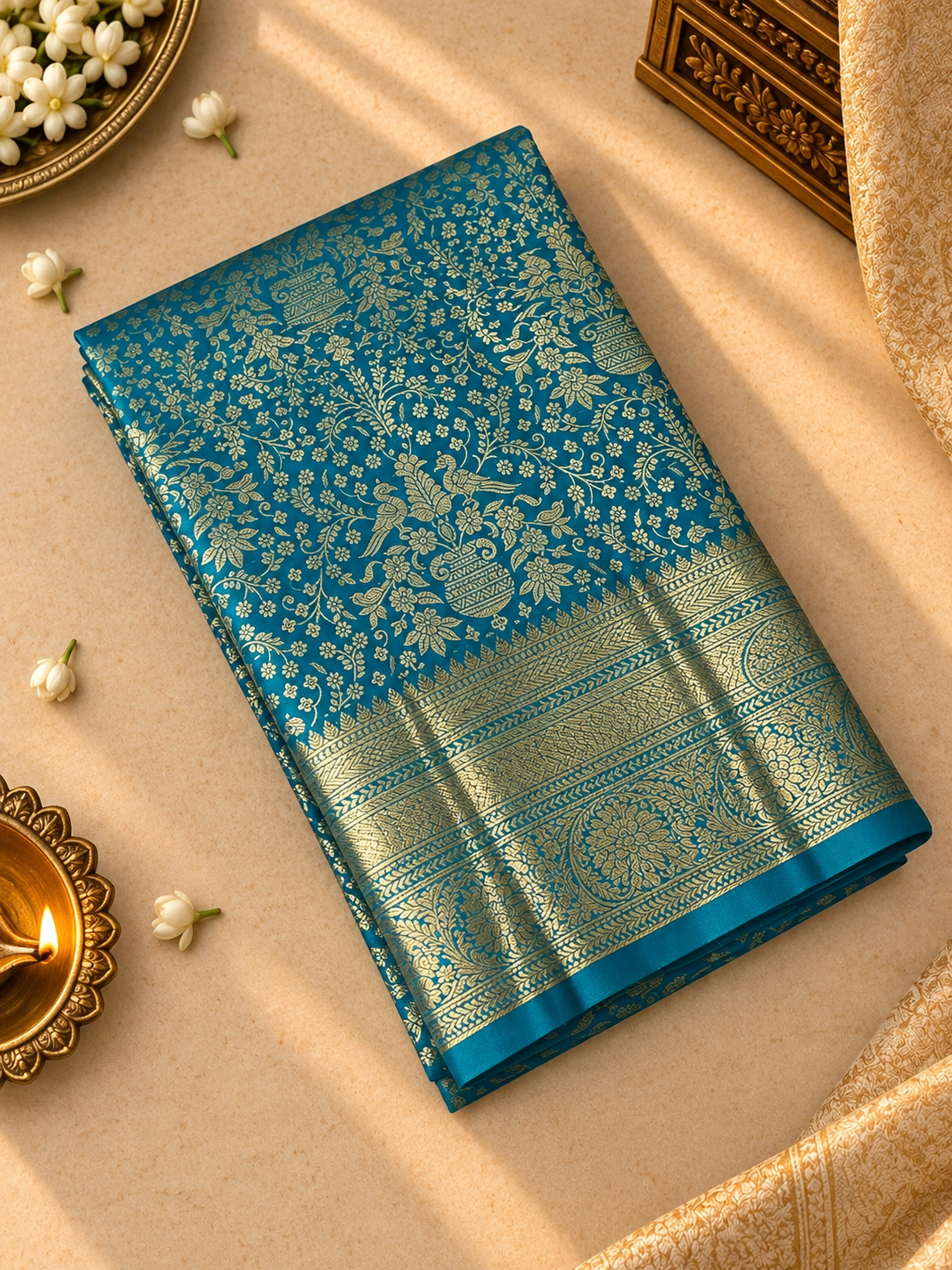 Premium Semi Kanchipuram Silk Saree - RF1115