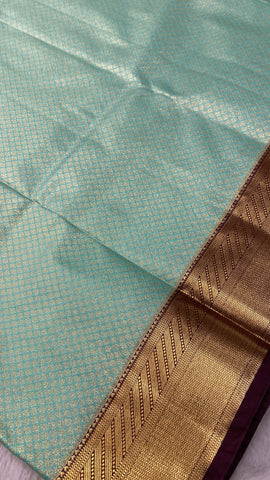 Premium Bridal Semi Kanchipuram Silk Saree🩵