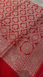 Premium Banarasi Crepe Satin Silk Saree -902860