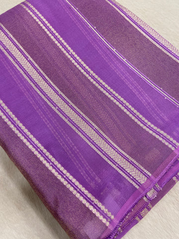 Pure Chinnon Saree💫