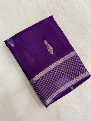 Premium Crepe Satin Silk Saree✨