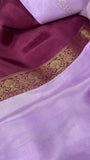 Pure Chinnon Saree (Light)✨