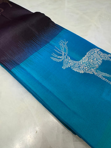 Pure zari handloom Kanjeevaram silk mark certified saree