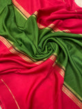 Pure Mix Mysore Crepe Silk Saree